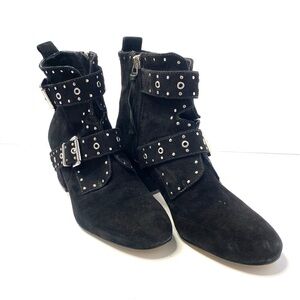 Rebecca Minkoff Black Studded Ankle Booties